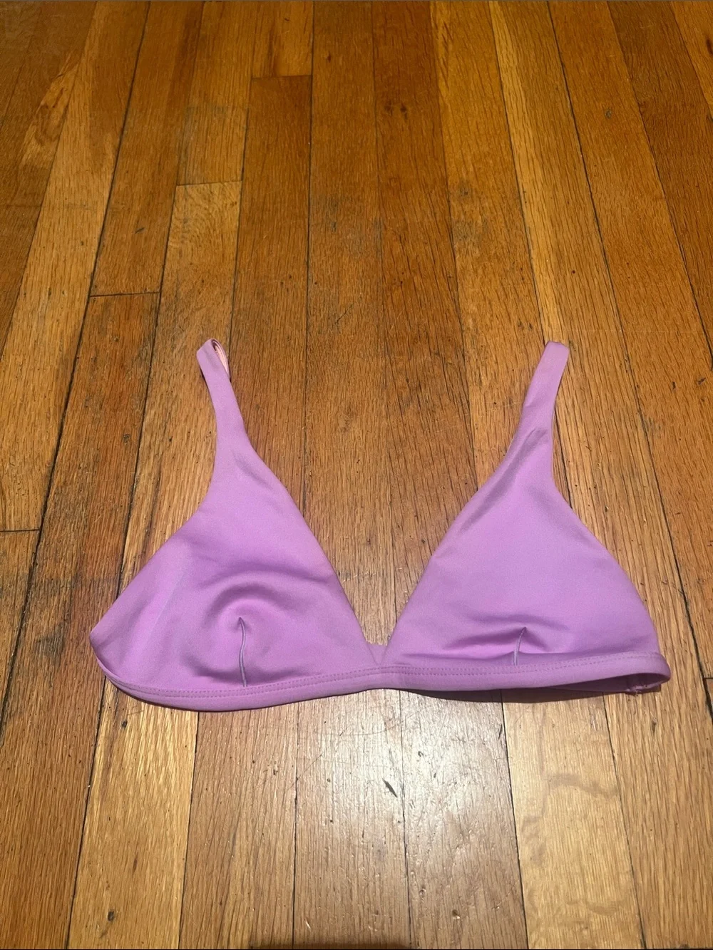 Left On Friday Lilac Triangle Bikini Top